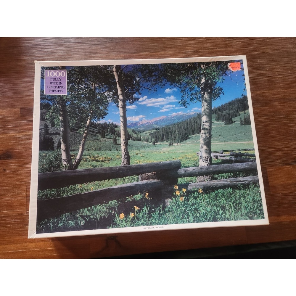 Vintage Rainbow Works Jigsaw Puzzle-1000 Pieces-Gray's‎ Basin, Wyoming - Sealed